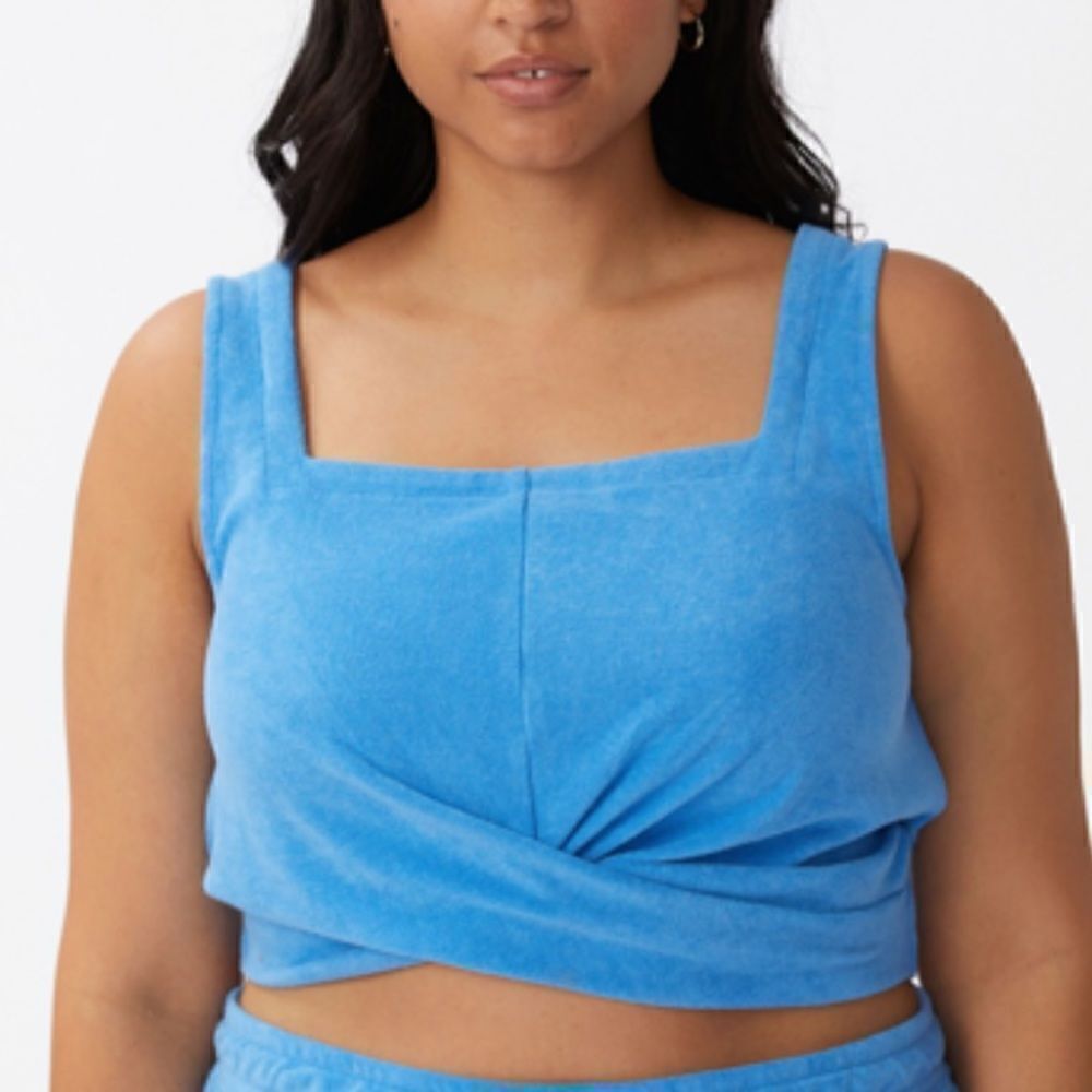 Cotton on NWT Sz 16 Top Sweat To Swim Vestlette